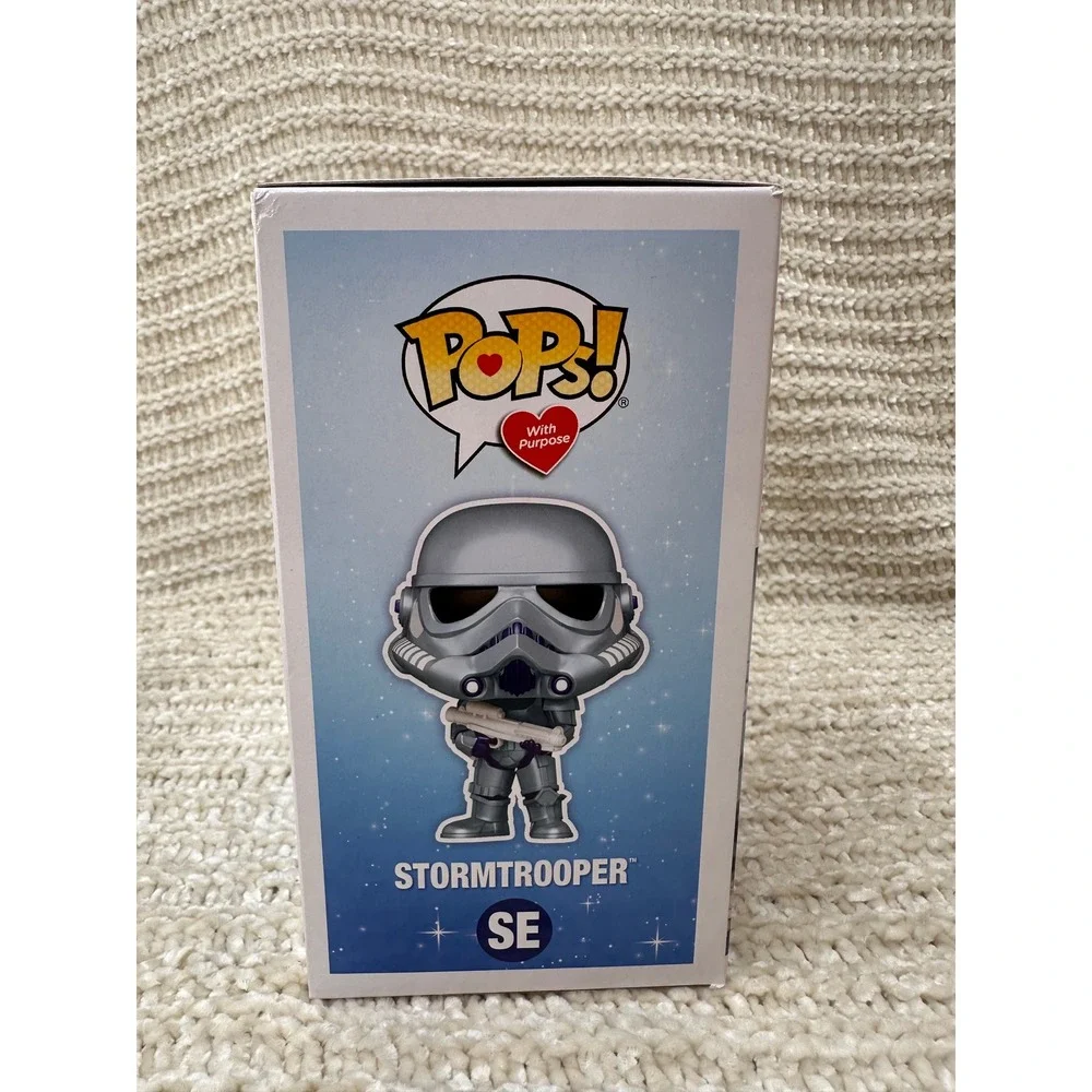 Funko Pop Star Wars Make A Wish BB-8 Stormtrooper Metallic GameStop Exclusive - Picture 9 of 15